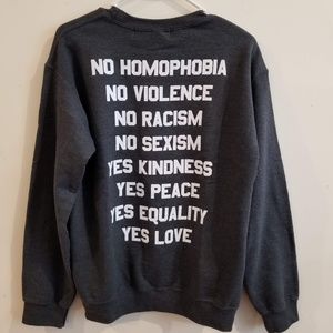 NWT Jac Vanek NO / YES SWEATSHIRT